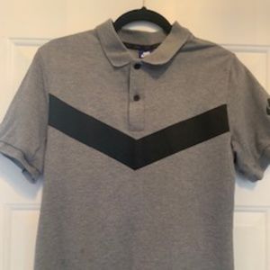 Nike Men's small grey/black polo shirt
